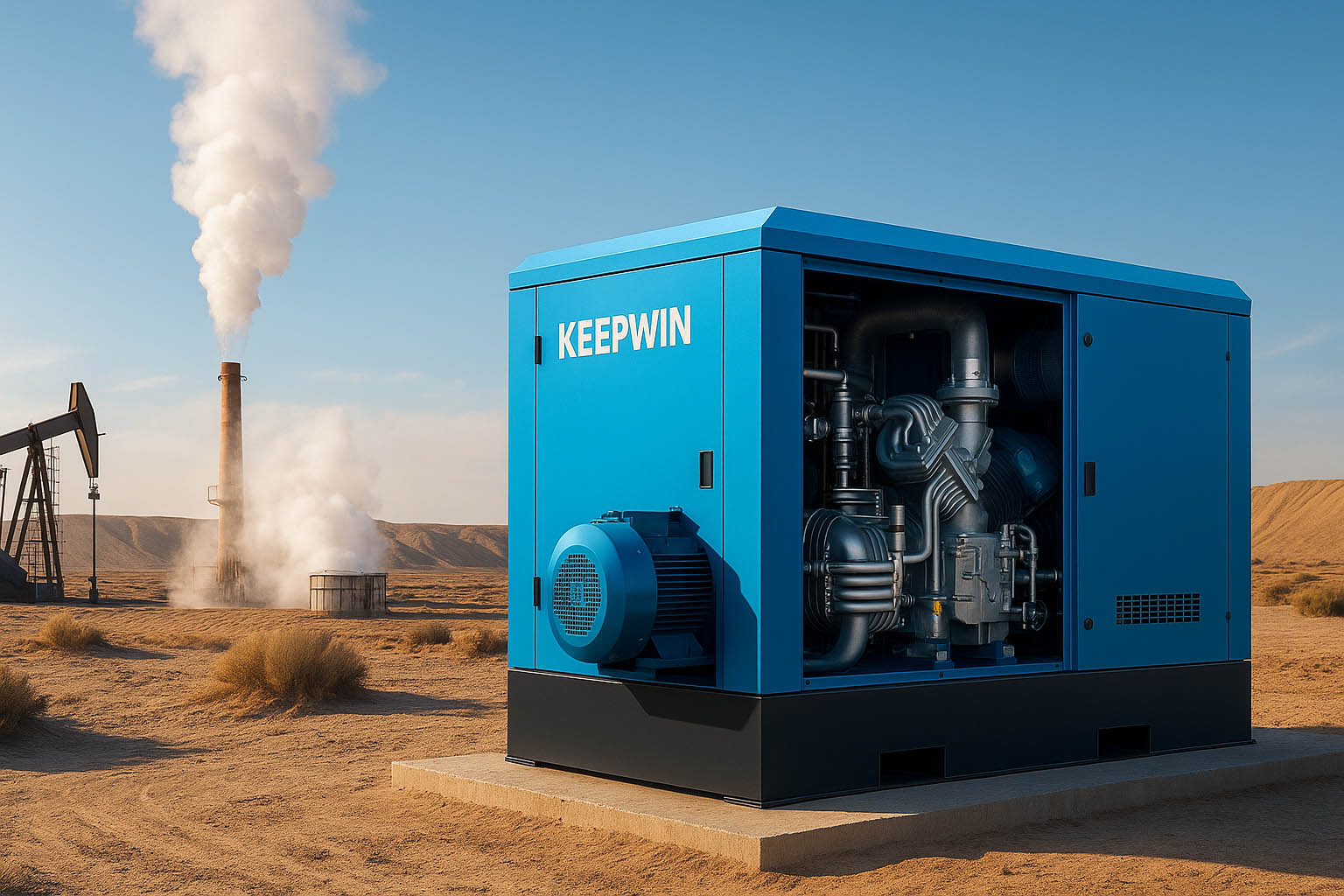 如何将气体注入采油蒸汽发生器？